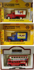 Shell Days Gone Limited Edition. Set of 3 model vehicles. Sealed (New). 